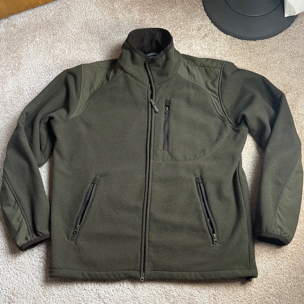 Nautica Men's Dark Green Performance Jacket. 2